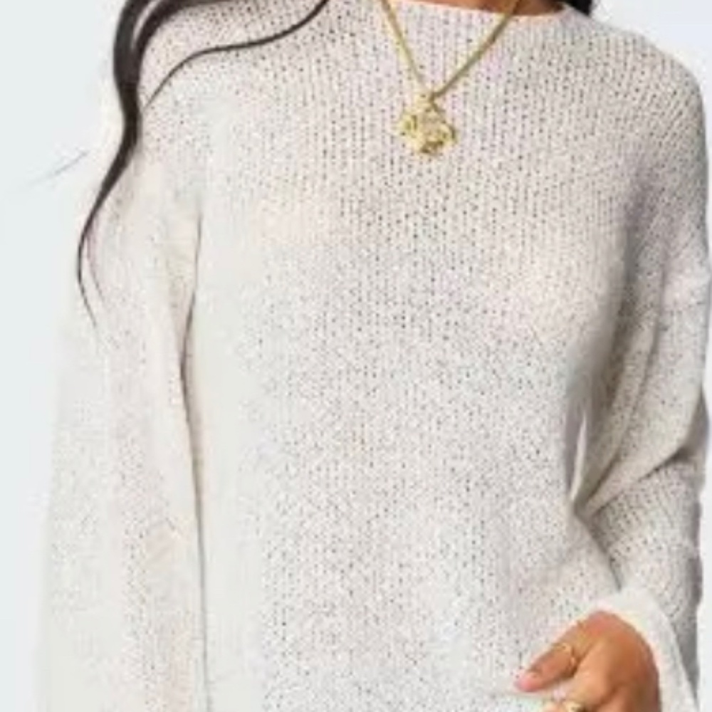 Drop Shoulder Light Knit Sweater